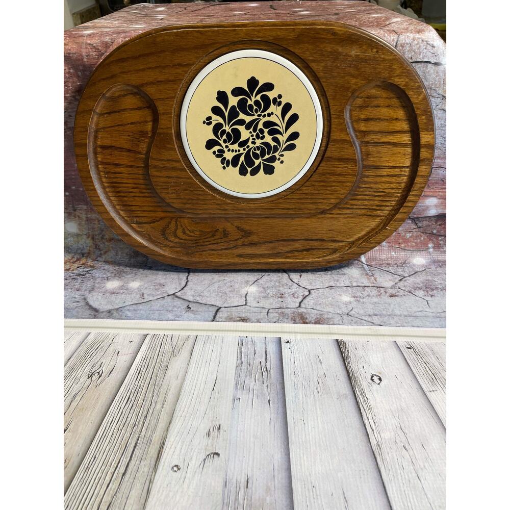 Vintage American Oak Gailstyn-Sutton Teak Charcuterie Board Cheese MCM Tray